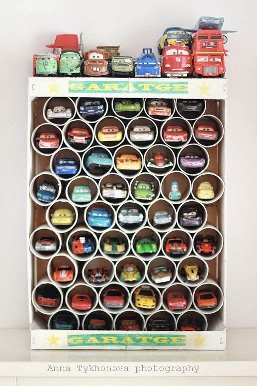 Toy Toilet Roll Garage Toy Toilet Roll Garage