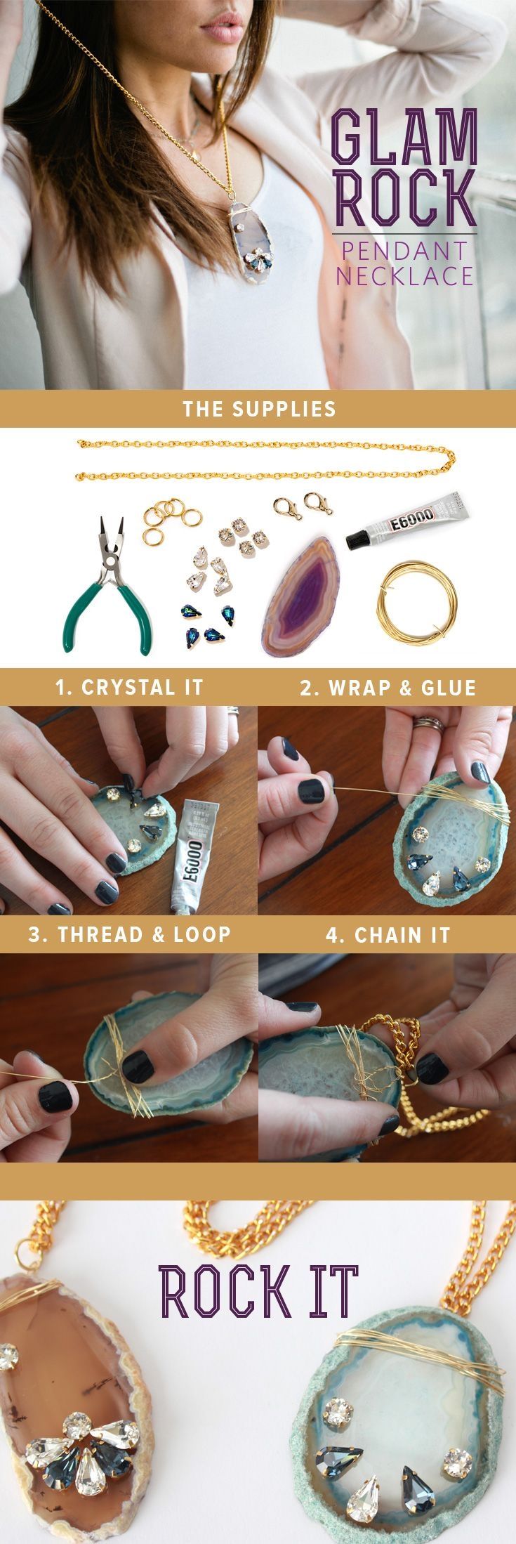 DIY Glam Rock Necklace