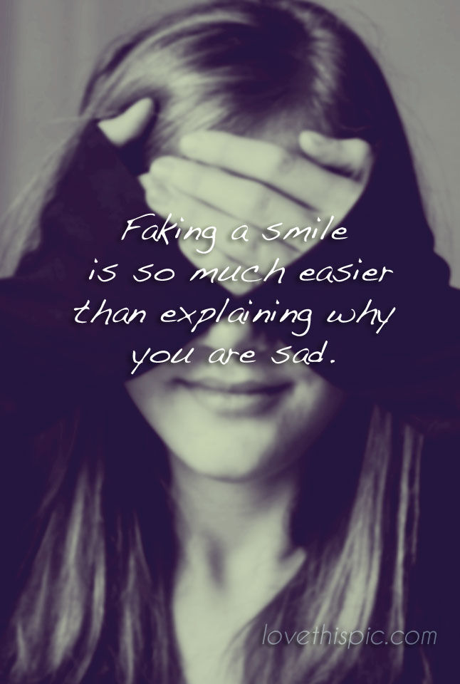 Faking a smile