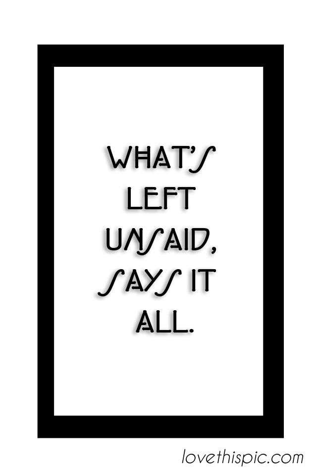 Unsaid 