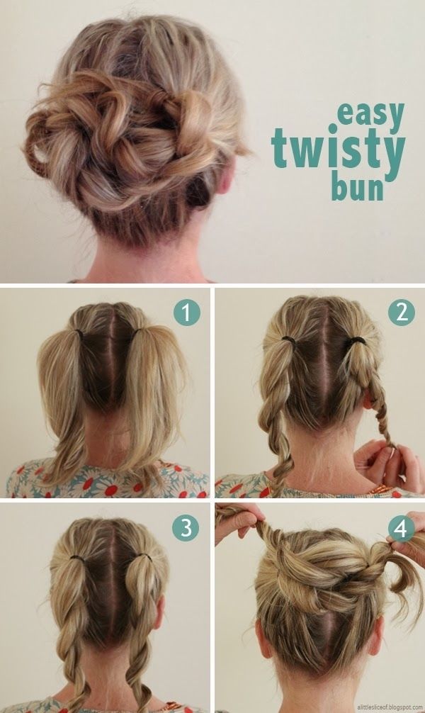 DIY Easy Twisty Bun DIY Easy Twisty Bun