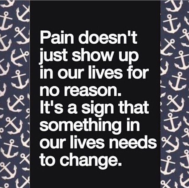 Pain doesnt just show up