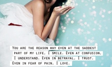 You are the reason