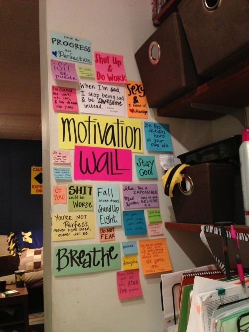 Motivation wall