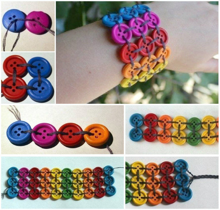 Crafty Button Bracelet Crafty Button Bracelet