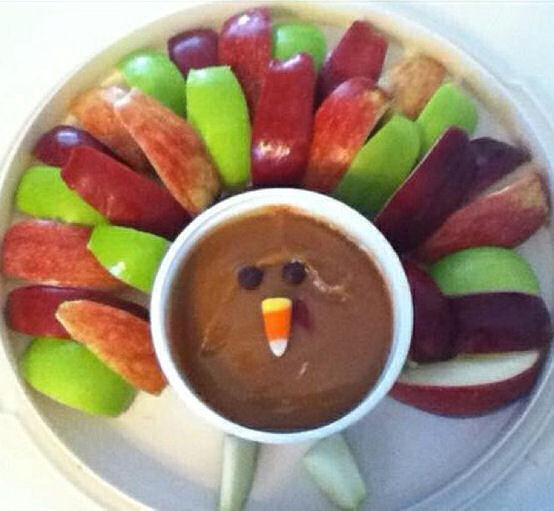 Apple With Caramel Sauce Turkey