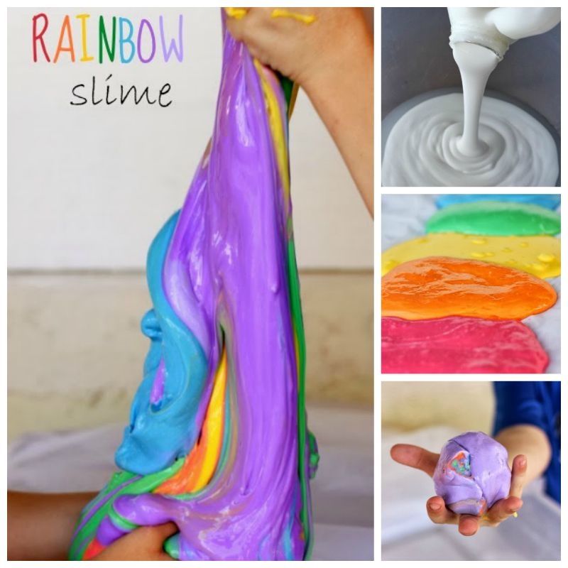 How to make your own Rainbow Slime for Kids How to make your own Rainbow Slime for Kids