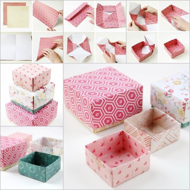 How To Tutorial For Origami Styled Gift Boxes