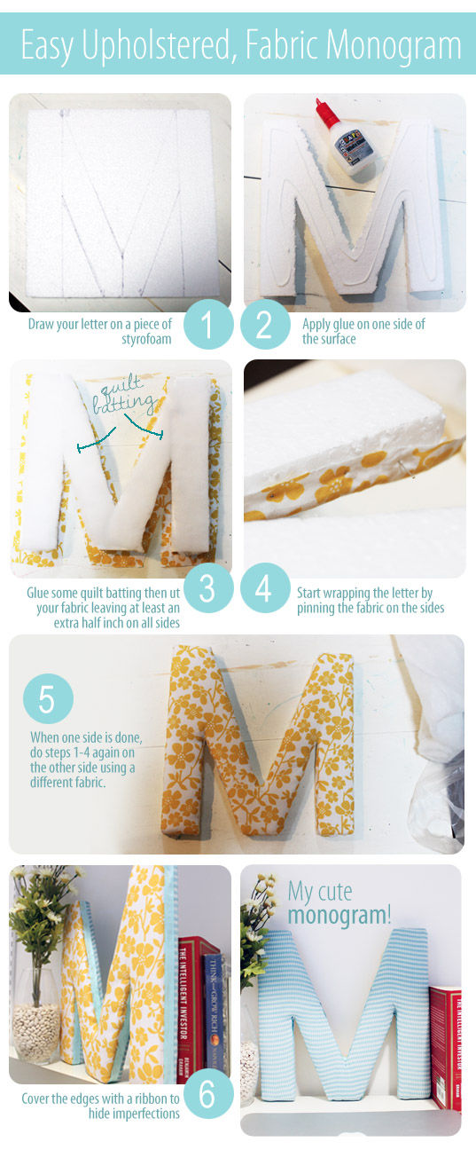 DIY Fabric Monogrm