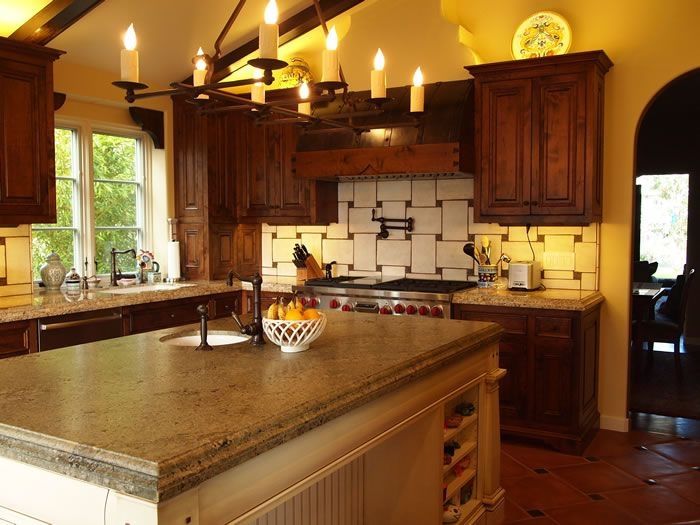Custom Kitchen Wood Cabinets