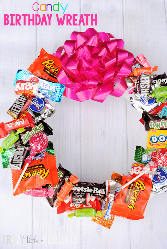 Candy Birthday Wreath Candy Birthday Wreath