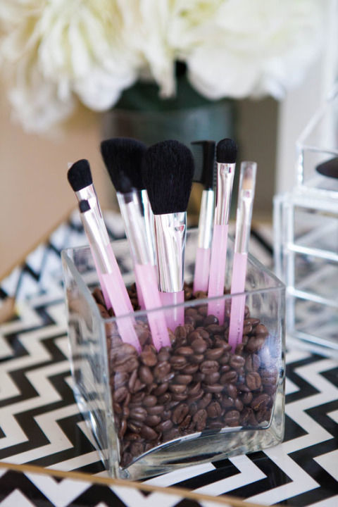 Coffee In A Vase Makeup Brush Holder Coffee In A Vase Makeup Brush Holder