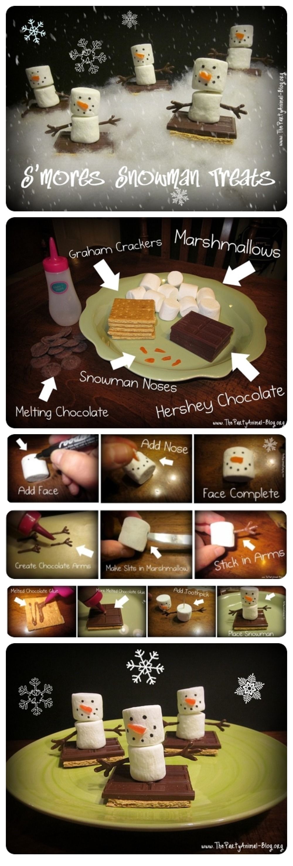 DIY Snowmen Smores