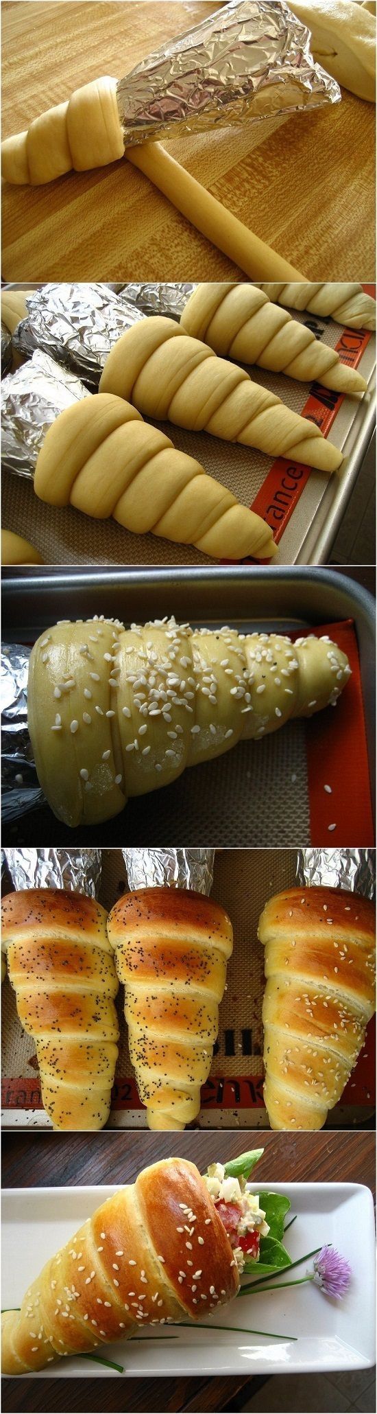 DIY Bread Cones DIY Bread Cones