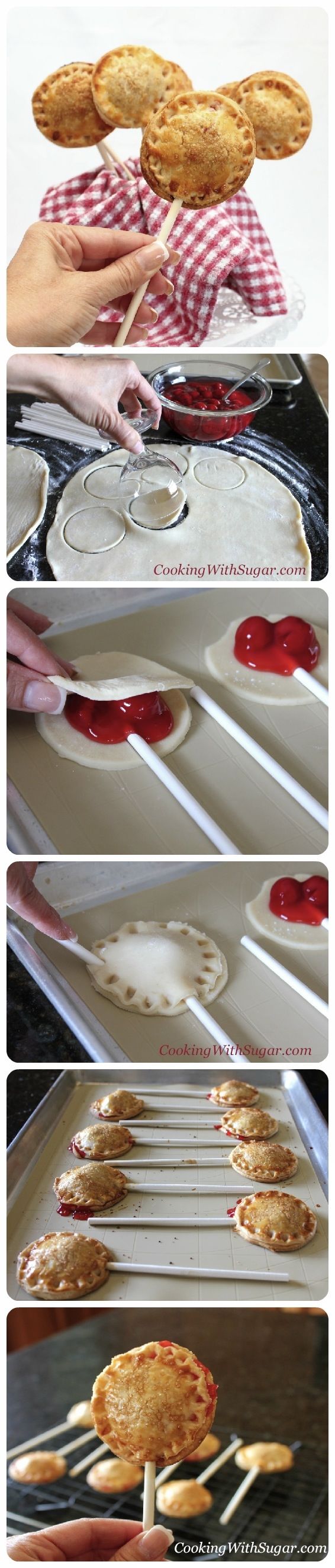 DIY Cherry Pie Pops