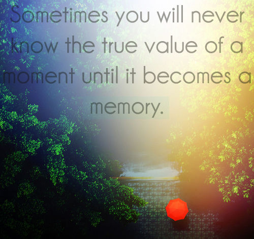 The true value of a moment The true value of a moment
