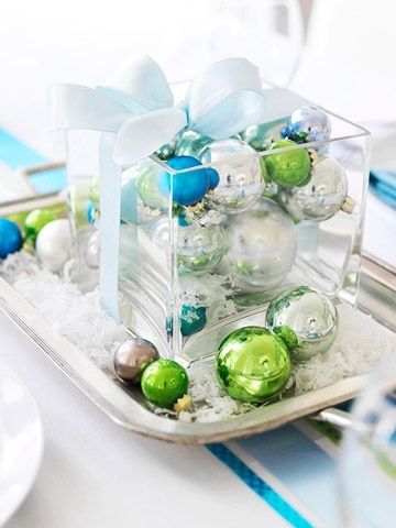 Christmas Ornament Centerpiece