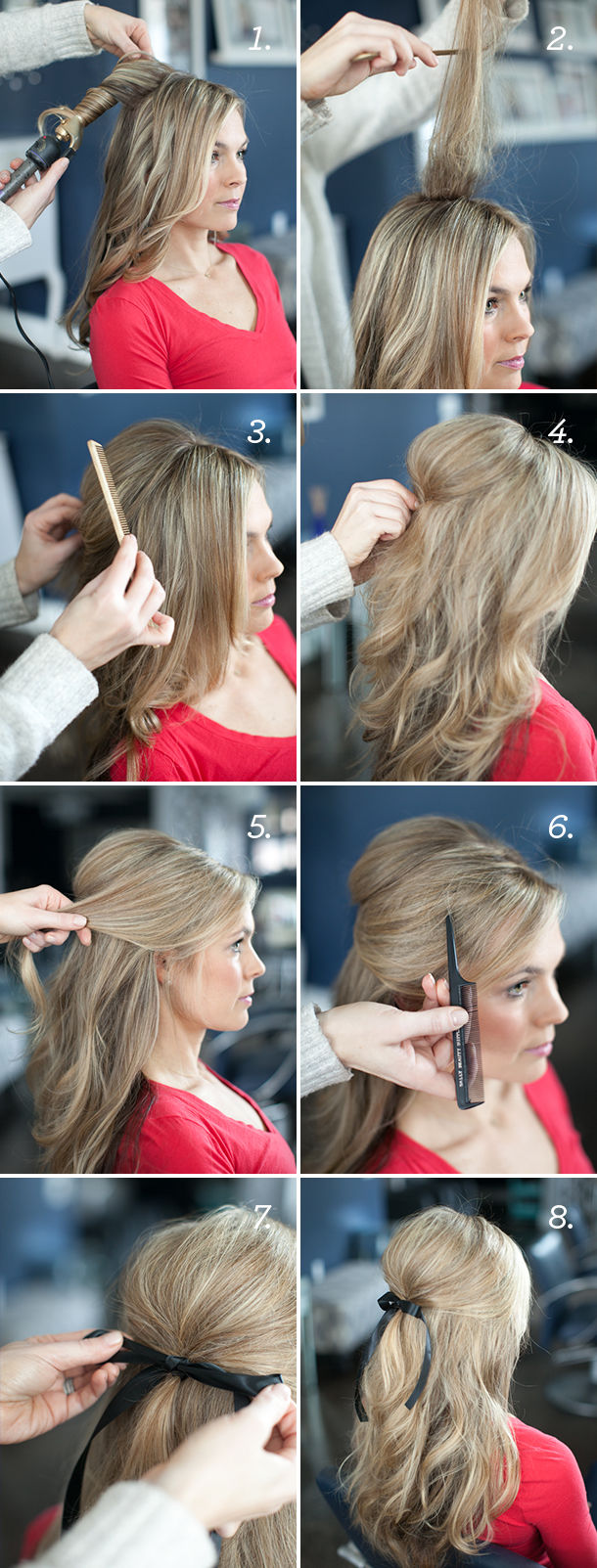 DIY Ribbon Tied Hair