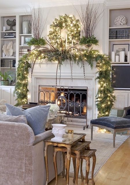 Christmas Wreath Mantle Christmas Wreath Mantle
