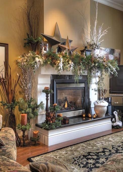 Prim Christmas Mantle Prim Christmas Mantle