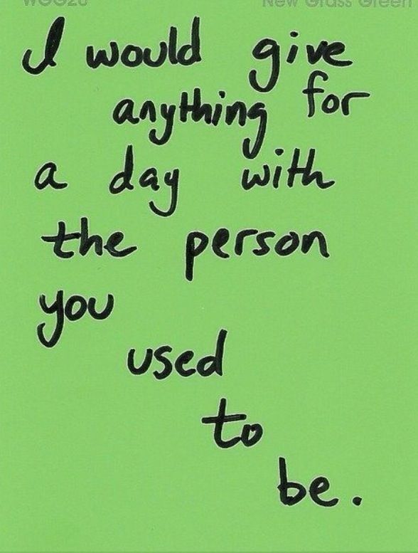 the person you used to be the person you used to be