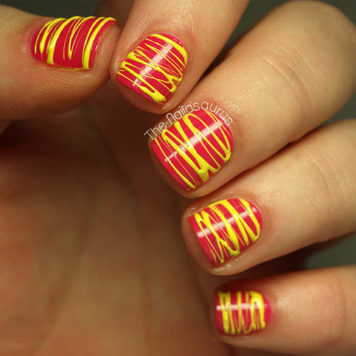 Spun Nail Polish Art Spun Nail Polish Art
