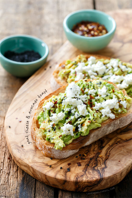 Recipe for Goat Cheese and Avocado Toast