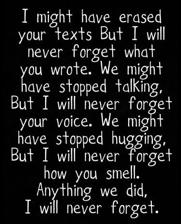I will never forget I will never forget
