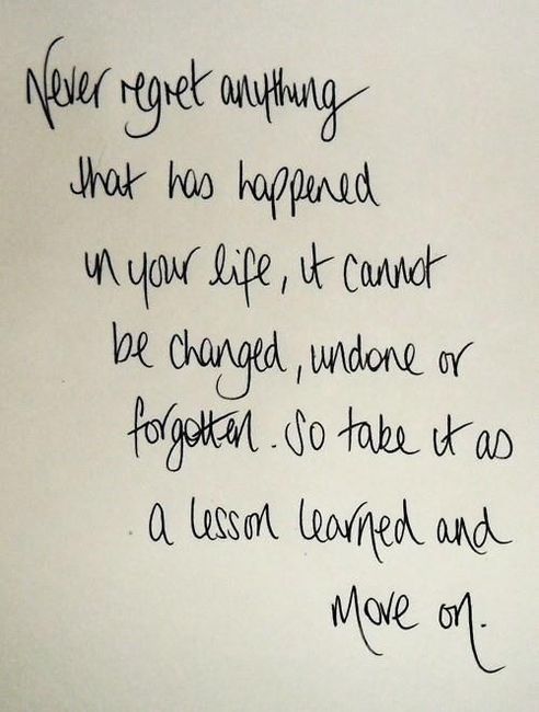 No Regrets No Regrets