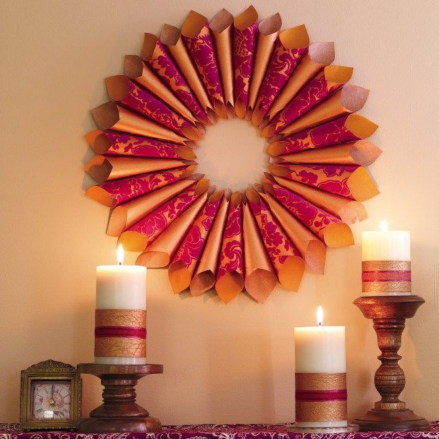 Thanksgiving Paper Wreath