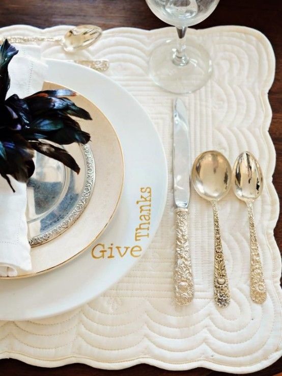 Beautiful Thanksgiving Place Setting Beautiful Thanksgiving Place Setting