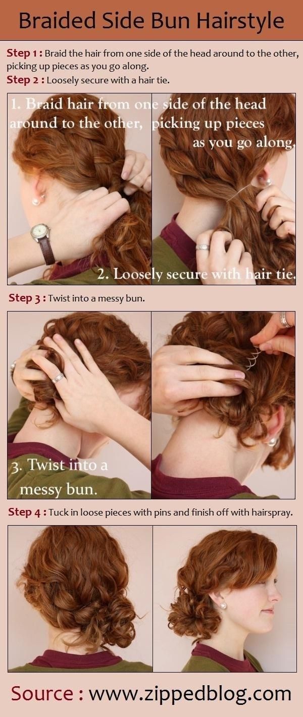 DIY Braided Side Bun