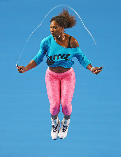 Serena Williams jump rope exercise