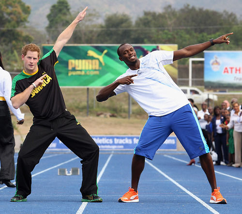 Harry and Bolt dance routine