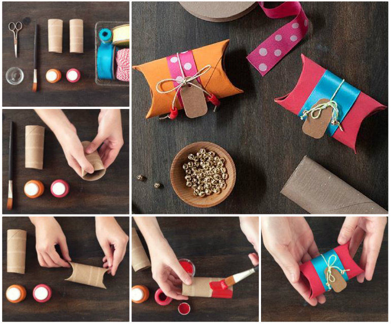 How to DIY Gift Boxes Using Toilet Rolls
