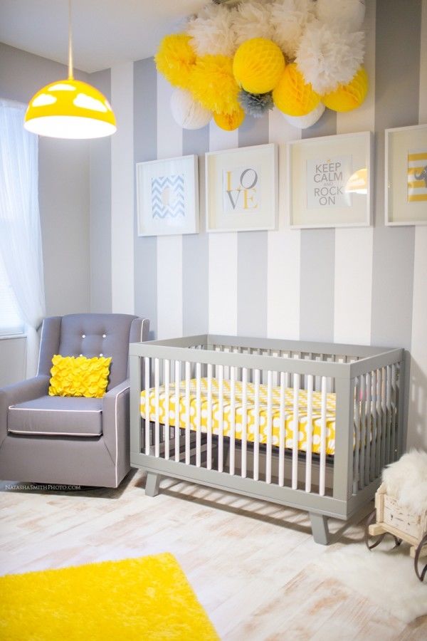 Gray and Yellow Babies Room Gray and Yellow Babies Room