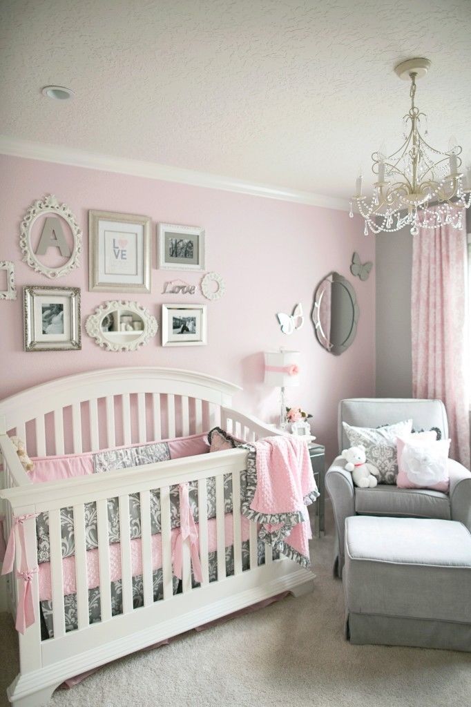 Soft pink elegant nursery