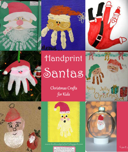 Handprint Santa Ideas