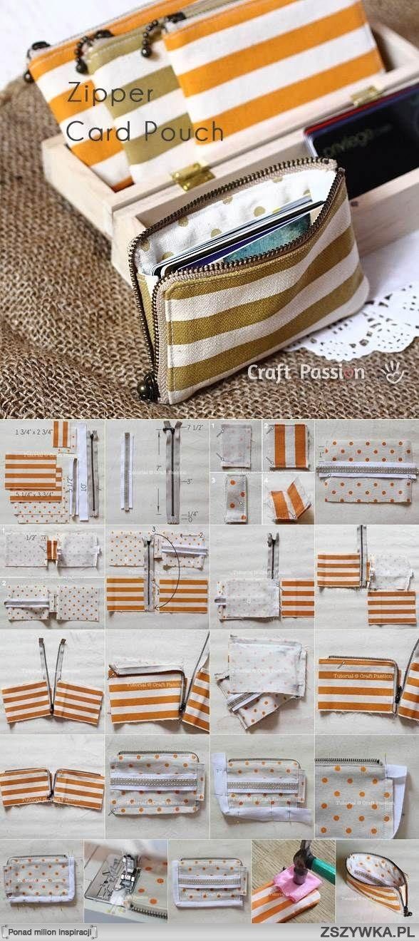 DIY Zipper Card Pouch