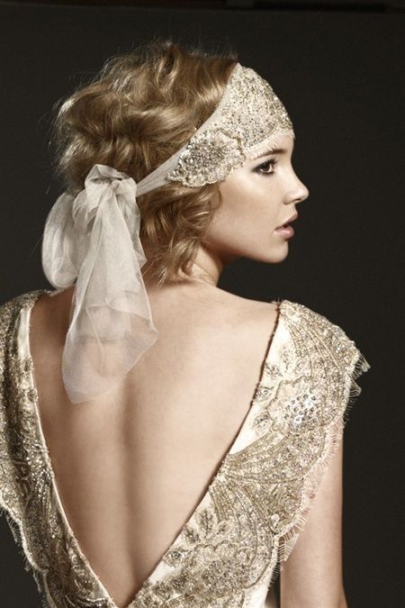 Beautiful Beaded & Embroidered Gold Dress W/Matching Headband Beautiful Beaded & Embroidered Gold Dress W/Matching Headband