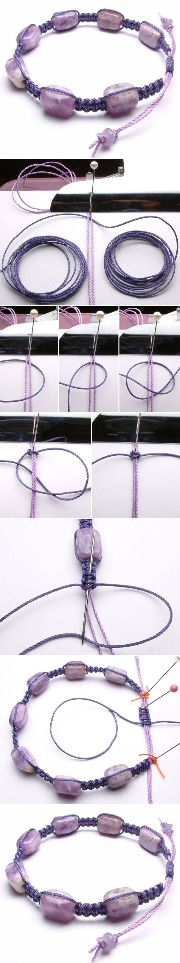 Hoe to make a stone bracelet Hoe to make a stone bracelet