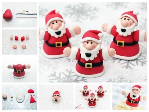 DIY Santa Cake Decorations DIY Santa Cake Decorations