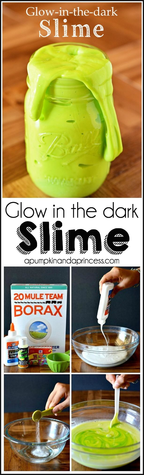 Glow in the dark slime