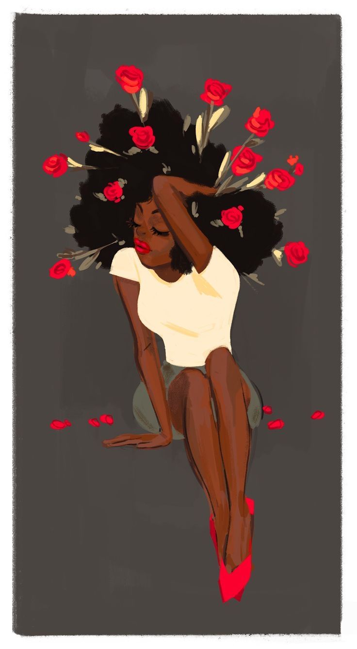 Flowers in her hair