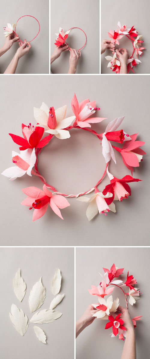 DIY Red and White Paper Wreath DIY Red and White Paper Wreath