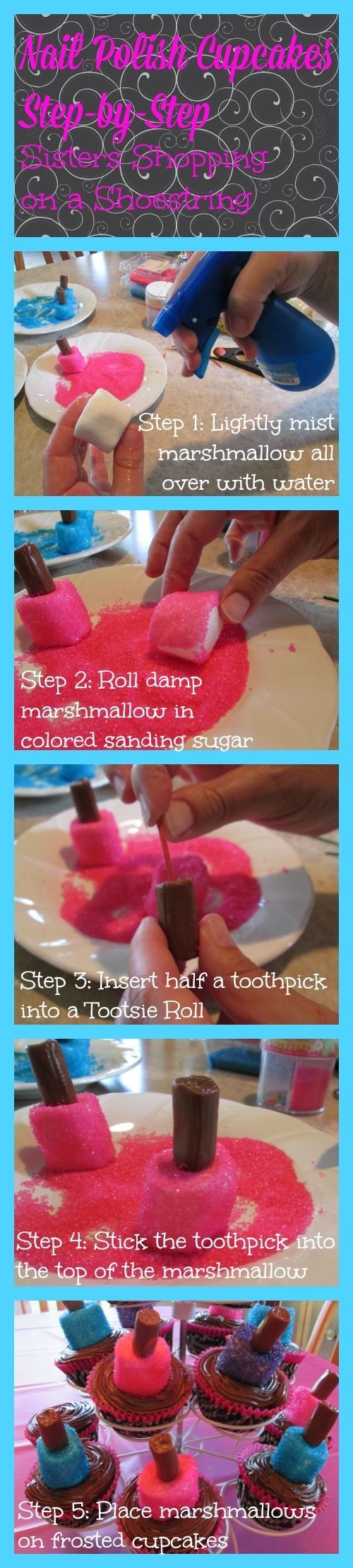 DIY Nail Polish Cupcakes