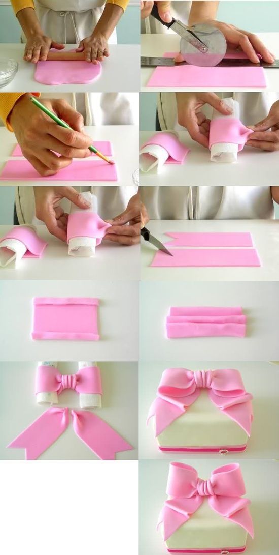 DIY Bow Cake