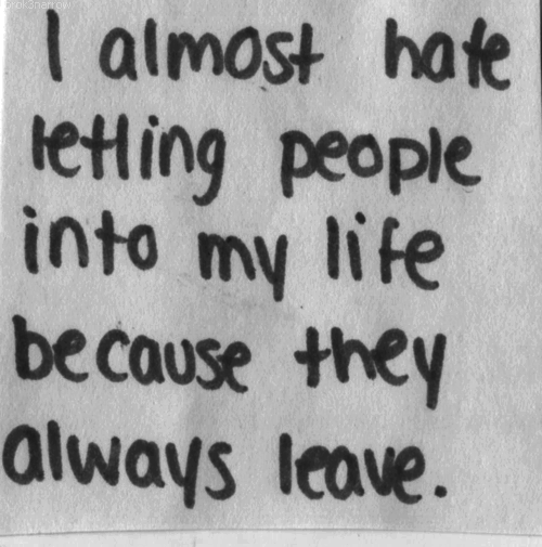 people always leave people always leave