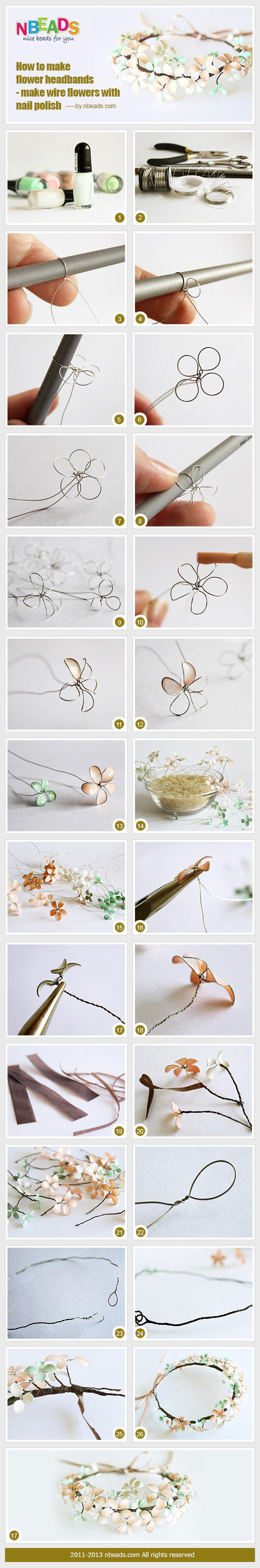 DIY Flower Headbands