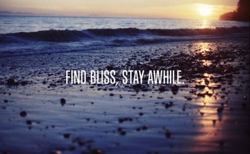 Find bliss, stay awhile